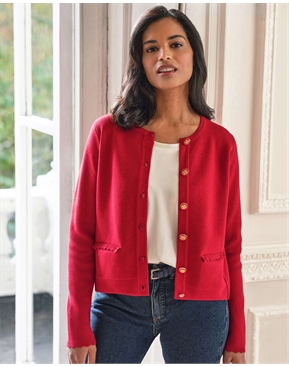 Red | Cotton Wool Milano Jacket | Pure Collection