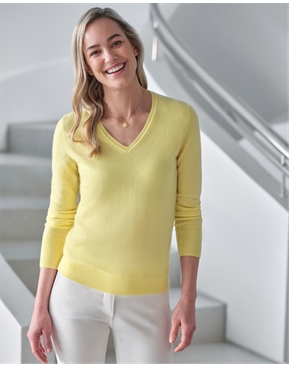 Pure Cashmere V Neck Sweater