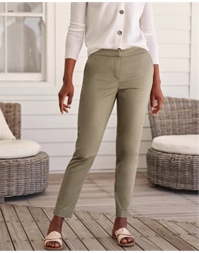 Cotton Tapered Trousers