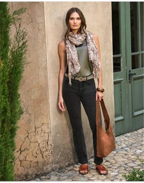 Sciarpa In Cashmere M.I.L.A. Blu - 100% Cashmere, Nuova Con Etichetta - Valore $395