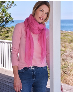 Bright pink cashmere scarf store