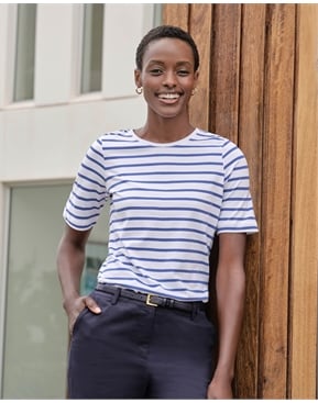 Navy Stone Spot | Pinspot Blouse | Pure Collection