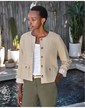 Green Labura Slim-Fit Linen Jacket | PORTUGUESE FLANNEL | MR