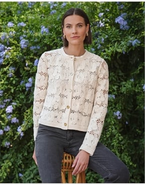 Orange Spice | Cashmere V Neck Cardigan | Pure Collection