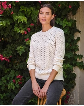 Cotton Pearl Sweater