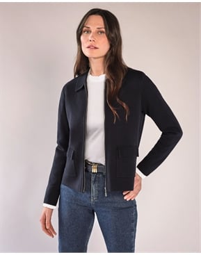 Wool Blend Milano Zip Jacket