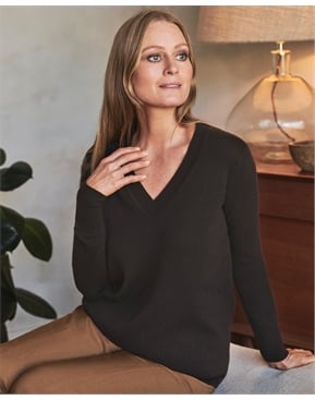 Cashmere Boyfriend V Neck Sweater Cashmere Boyfriend V Neck Sweater