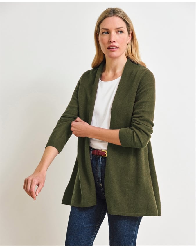 Gassato Lightweight Cashmere Swing Cardigan