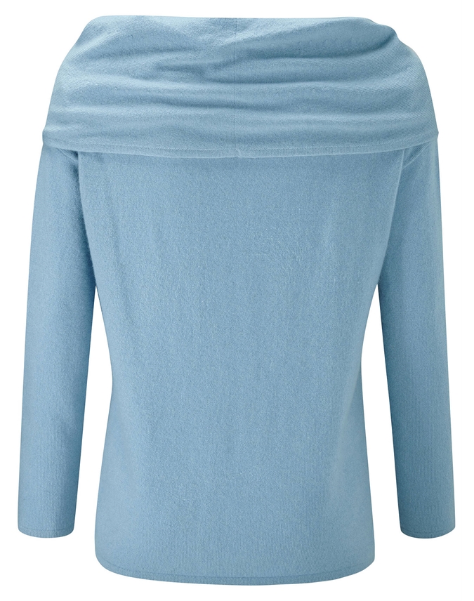 cashmere bardot sweater