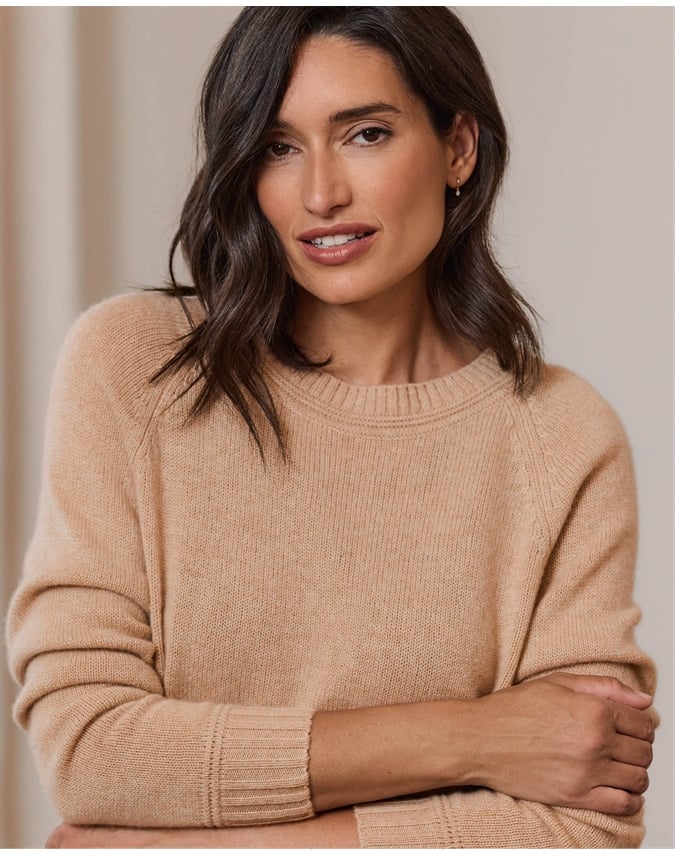 Cashmere Lofty Raglan Sleeve Jumper