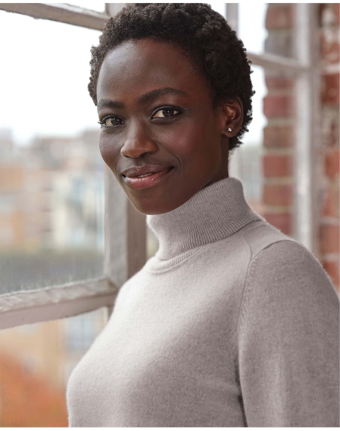 Womens Cashmere Turtle Neck Sweater