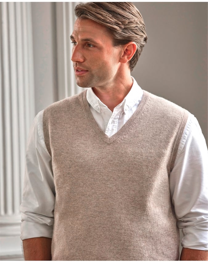 Mens Cashmere Slipover