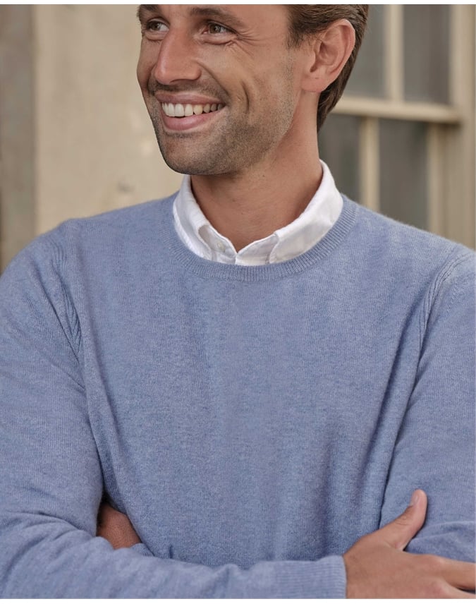 Mens Cashmere Crew Sweater
