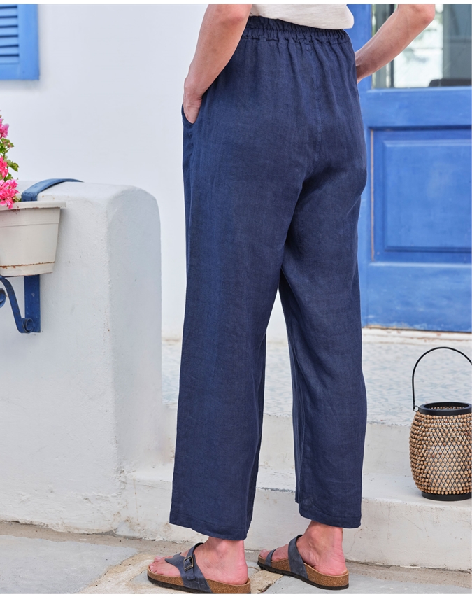 Elasticated Waist Linen Culottes