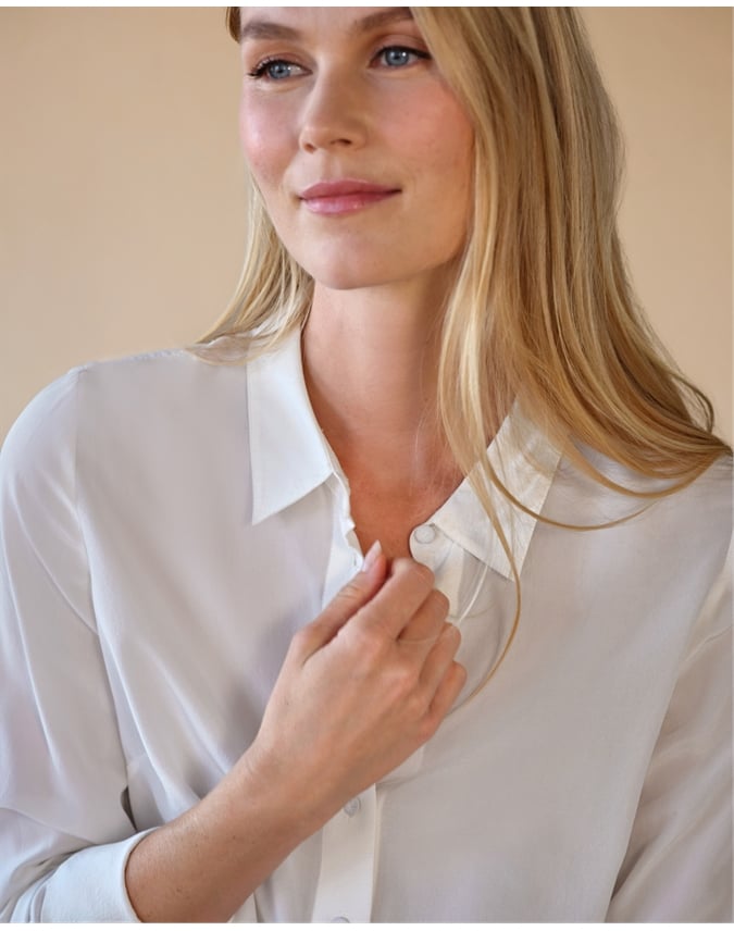 Pure Washed Silk Shirt