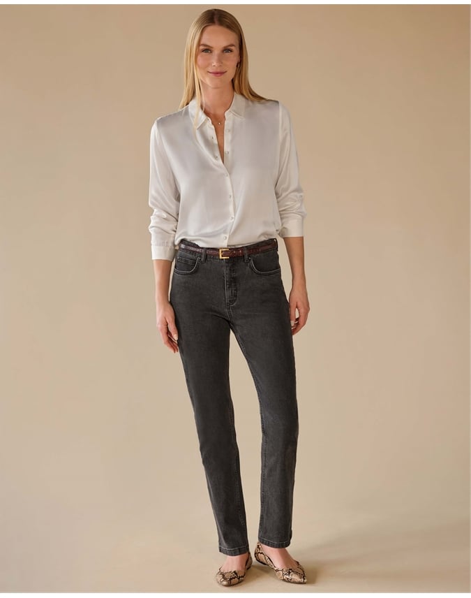 Sand Washed Pure Silk Satin Blouse