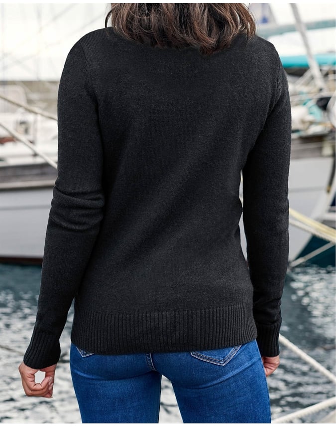 Lambswool Zip Thru Cardigan