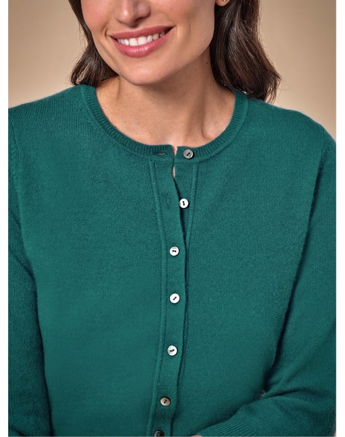 Cashmere Cropped Cardigan
