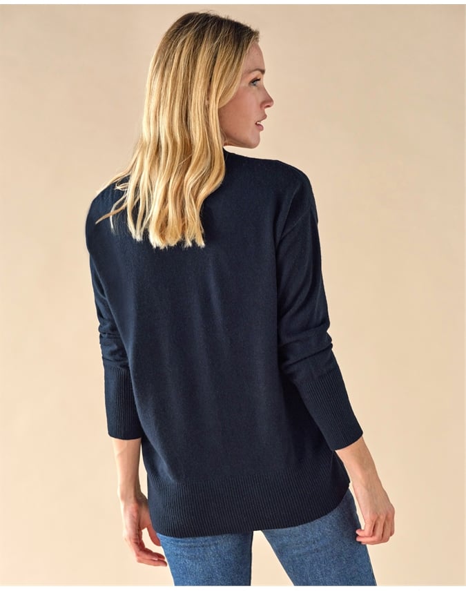 Pure Cashmere Boyfriend Cardigan