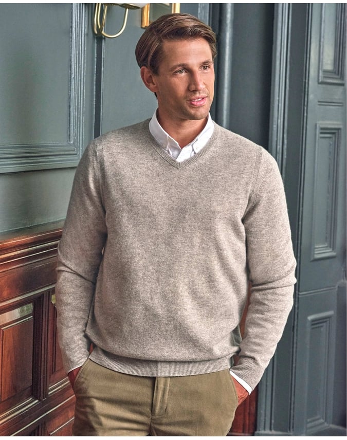 Men's v neck long sleeve sweaters best sale