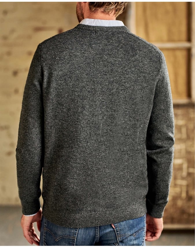 Mens Lambswool V Neck Sweater