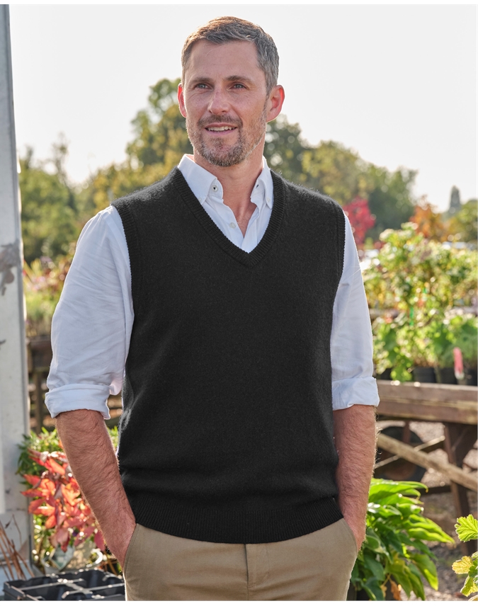 Mens Classic Lambswool Vest