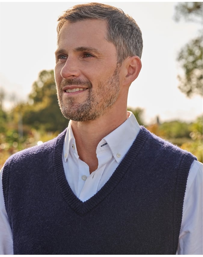 Mens Classic Lambswool Vest
