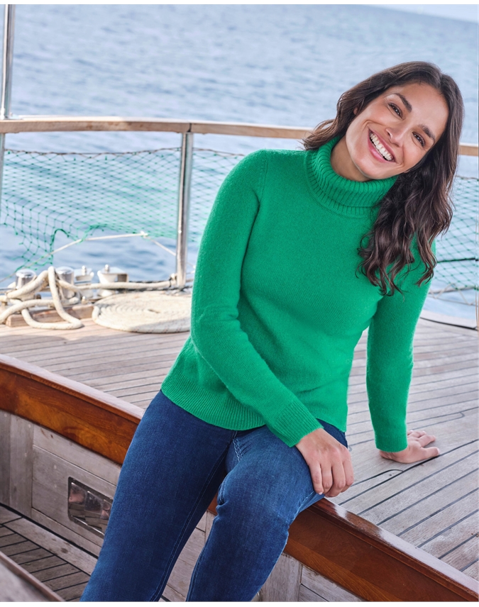 Womens Lambswool Polo