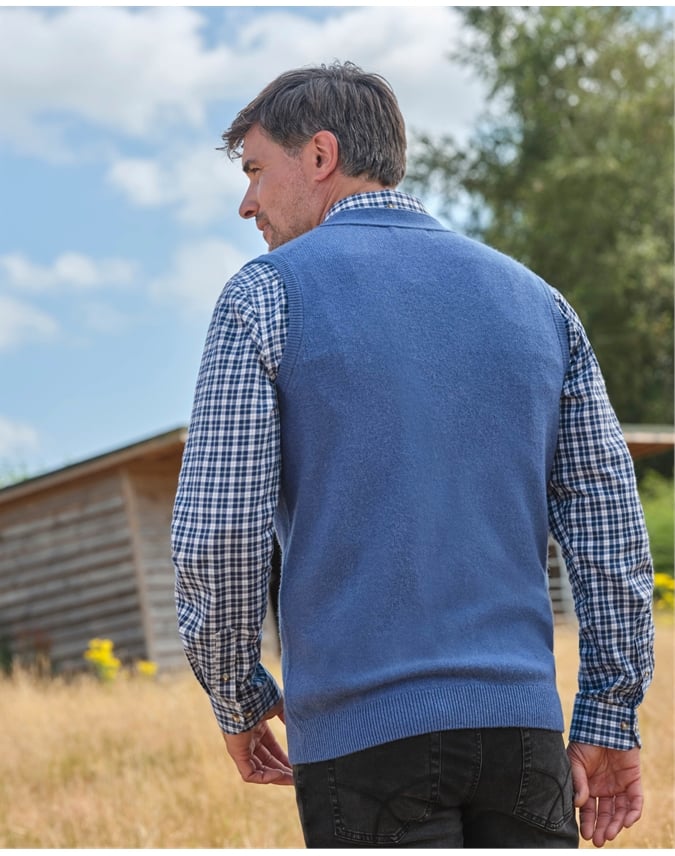 Mens Lambswool Vest