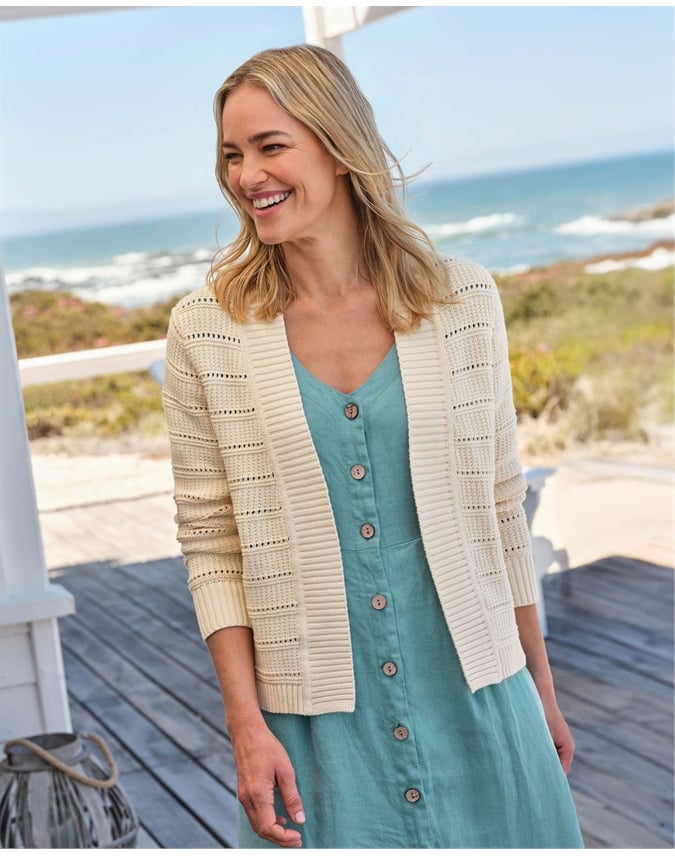 Open Textured Stitch Cardigan