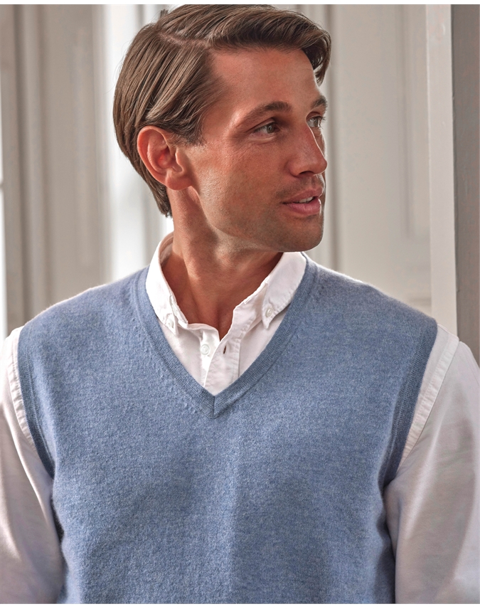 Mens Cashmere Vest