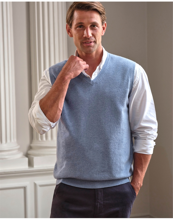 Mens Cashmere Slipover