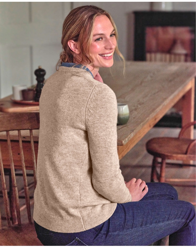 Womens Lambswool Crew