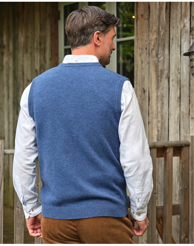 Mens Classic Lambswool Vest