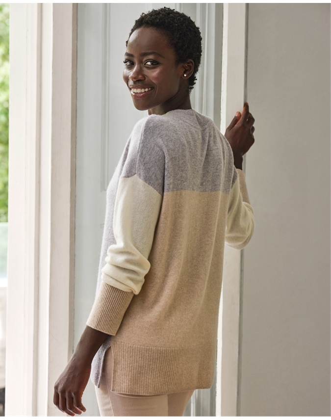 Cashmere Colour Block Jumper