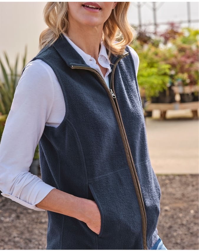 Cotton Fleece Vest