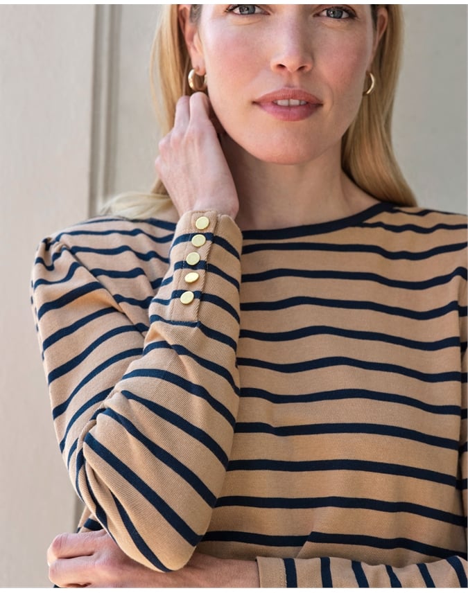 Button Sleeve Top