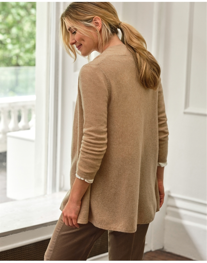 Gassato Lightweight Cashmere Swing Cardigan