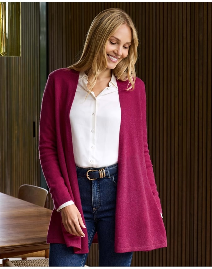Gassato Lightweight Cashmere Swing Cardigan