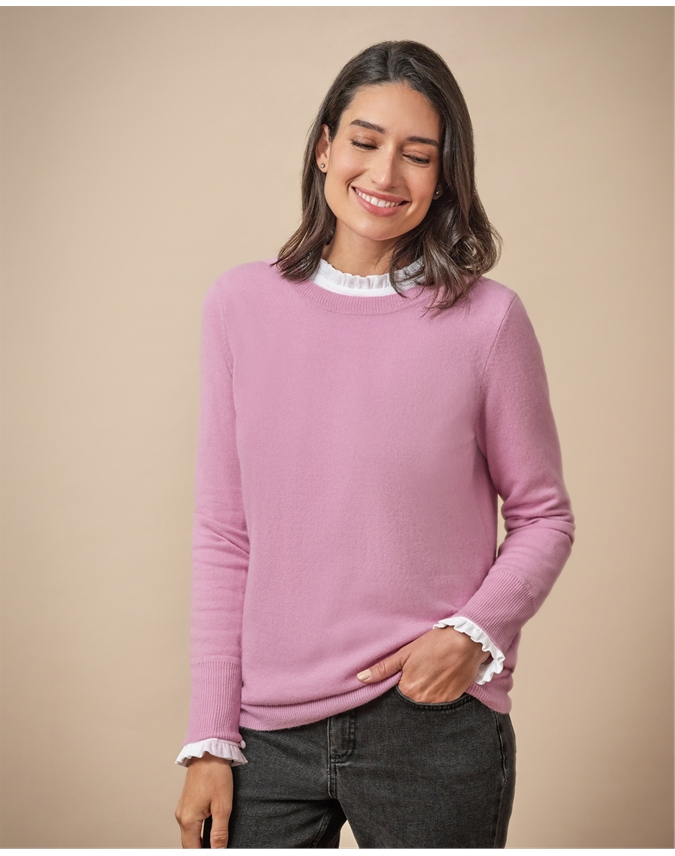 Womens Cashmere Boyfriend Sweater