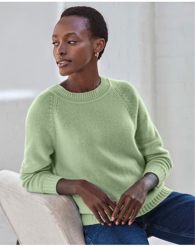 Cashmere Lofty Raglan Sleeve Sweater