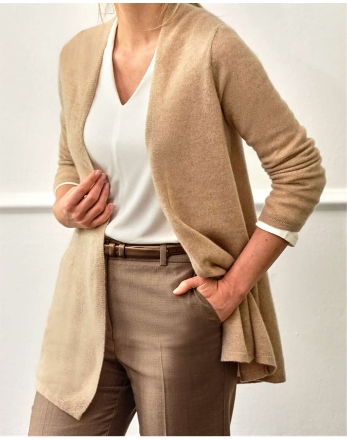 Gassato Lightweight Cashmere Swing Cardigan