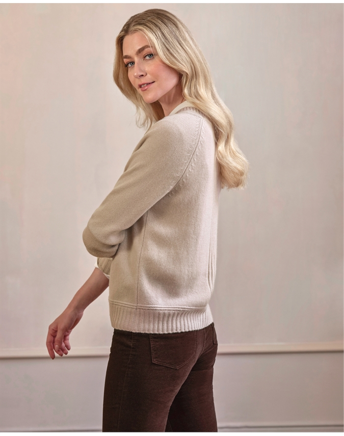 Cashmere Lofty Raglan Sleeve Sweater