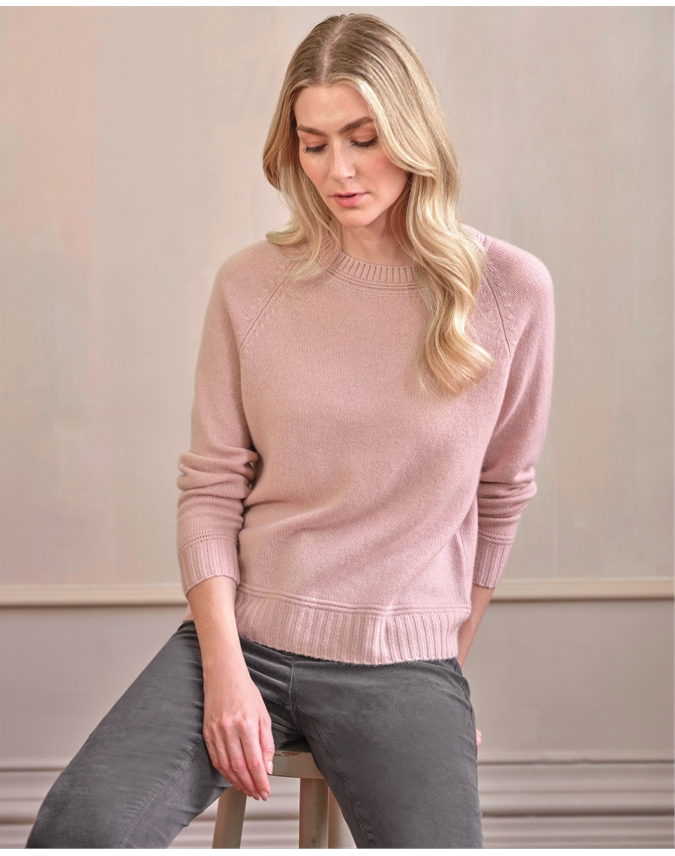 Cashmere Lofty Raglan Sleeve Jumper