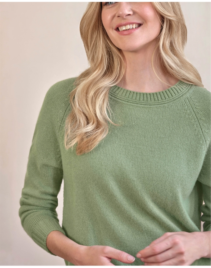 Cashmere Lofty Raglan Sleeve Jumper