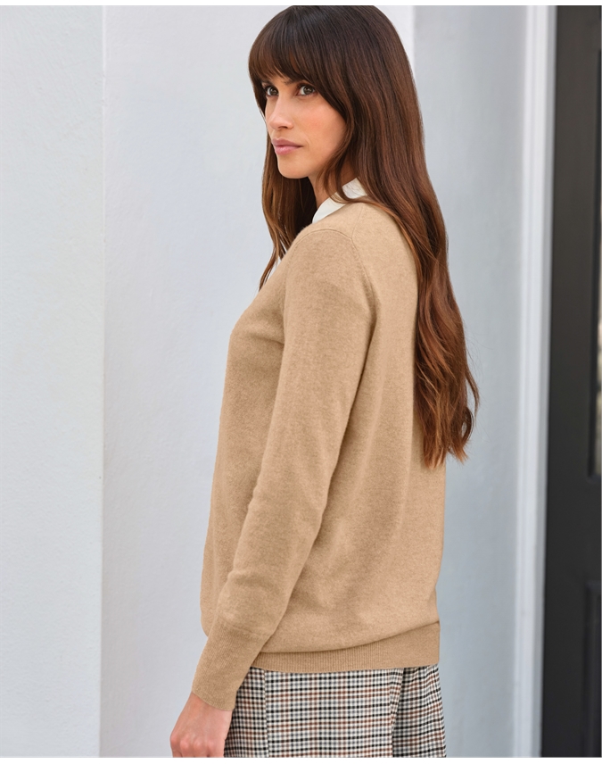 Womens Cashmere Boyfriend Sweater