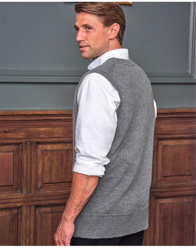 Mens Cashmere Button Through Waistcoat