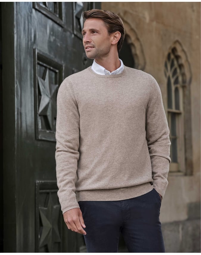 Mens Cashmere Crew Sweater