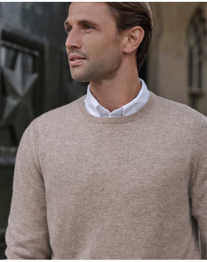 Mens Cashmere Crew Sweater