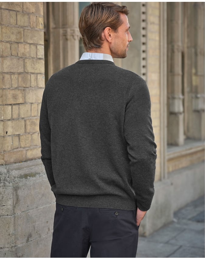 Mens Cashmere V Sweater